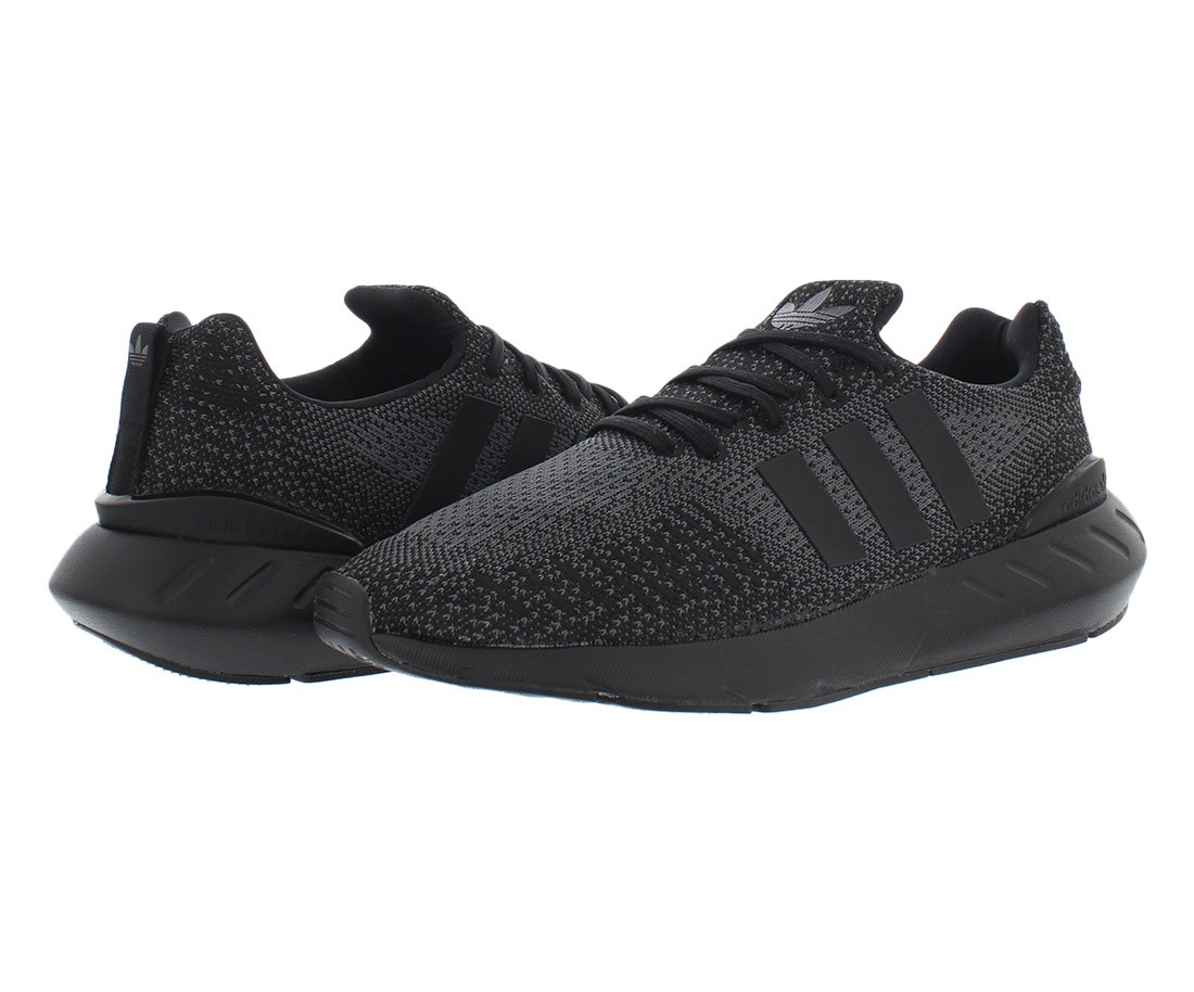 Adidas Swift Run 22 Mens Shoes Size 8, Color: Core Black/Core Black/Grey Five