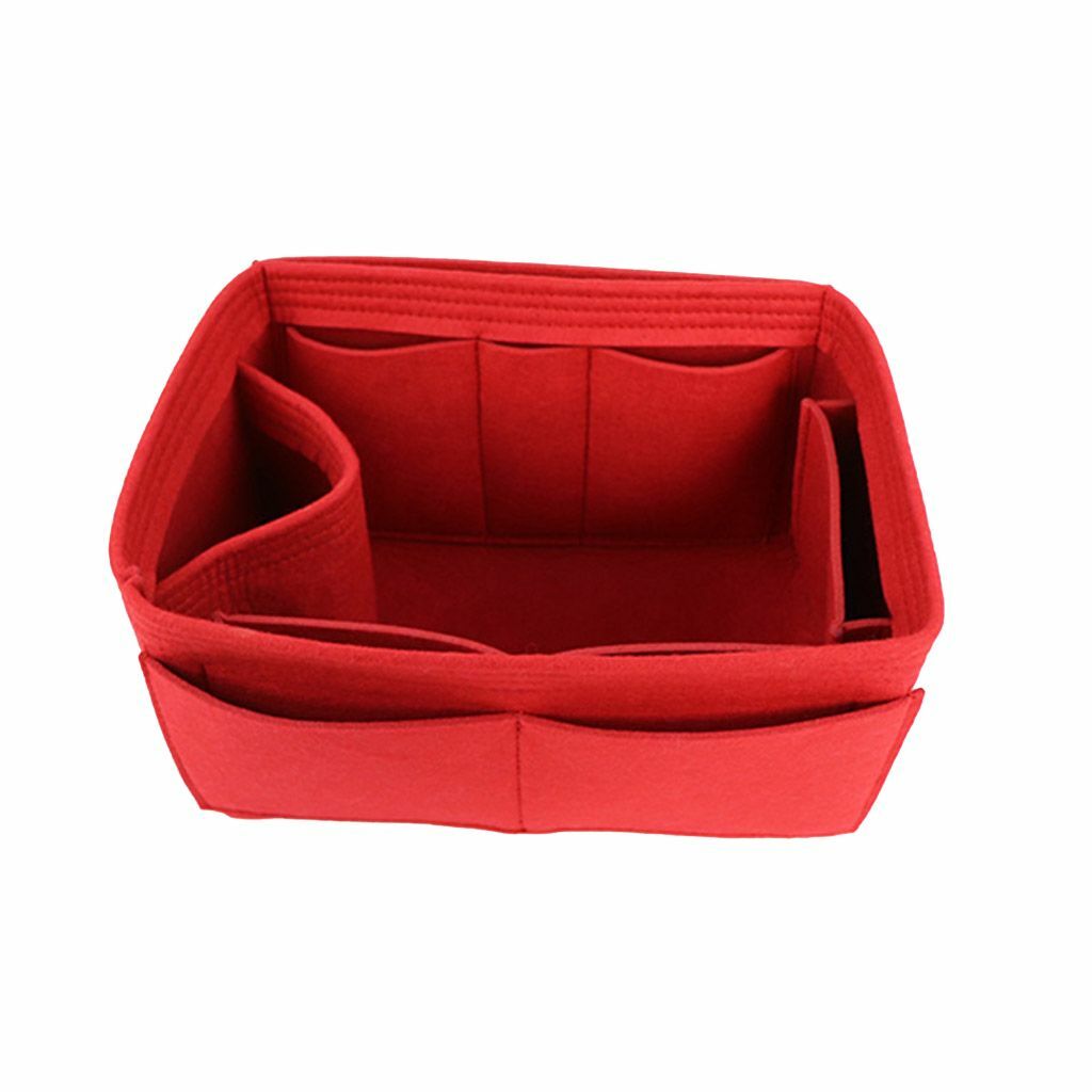 Large Multi Pocket Handbag Organizer Bag Purse Insert Bag Felt Fabric Liner Tote