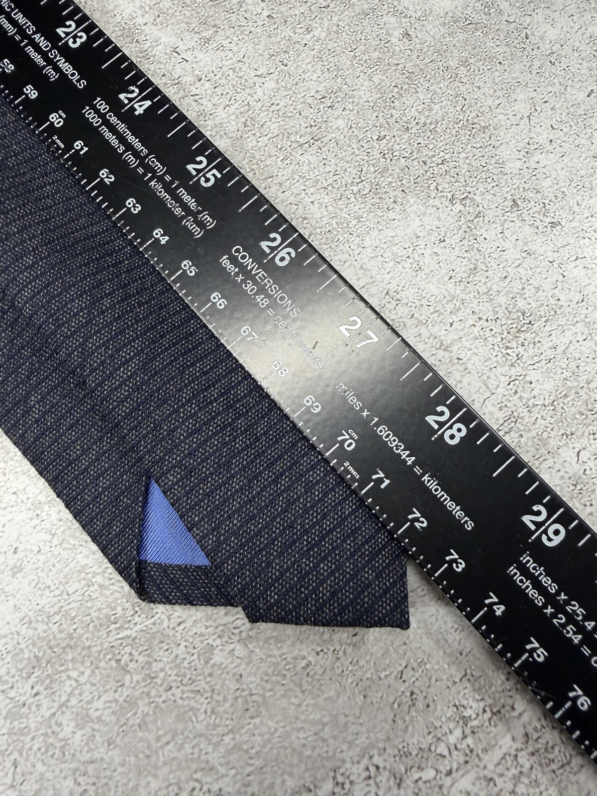 Gap Tie Mens One Size Blue Herringbone Wool Silk Slim Skinny Classic Dress Work