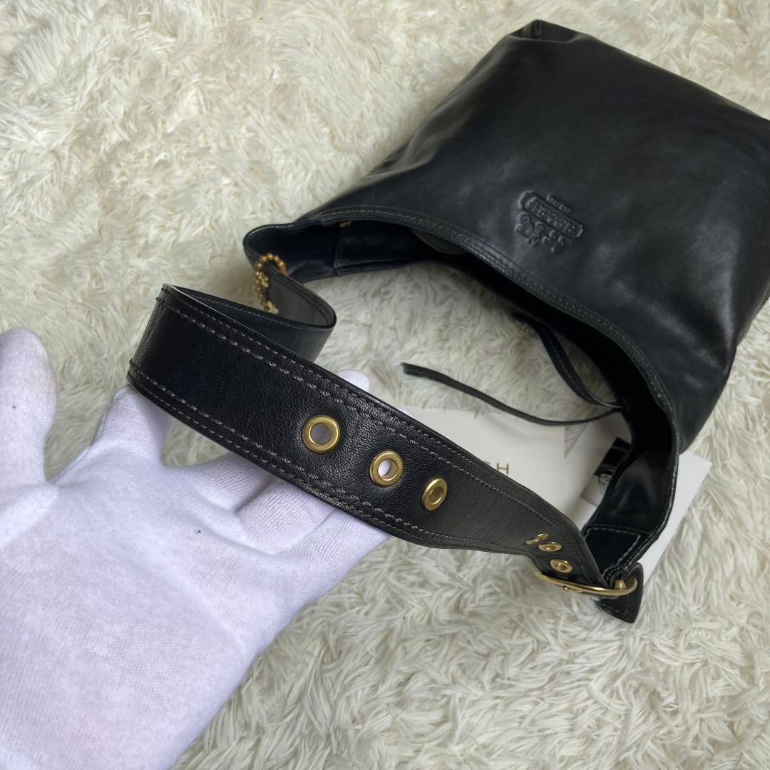 COACH Legacy Bleecker bucket style Black Leather