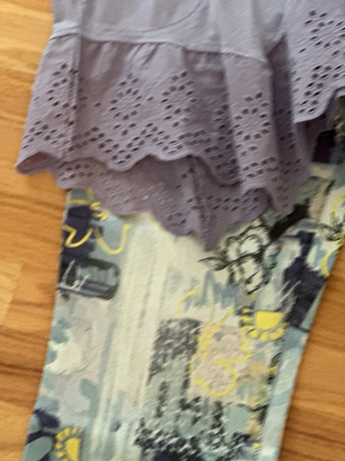 Logo Lori Goldstein Lilac Eyelet Tunic S NWT Top Only
