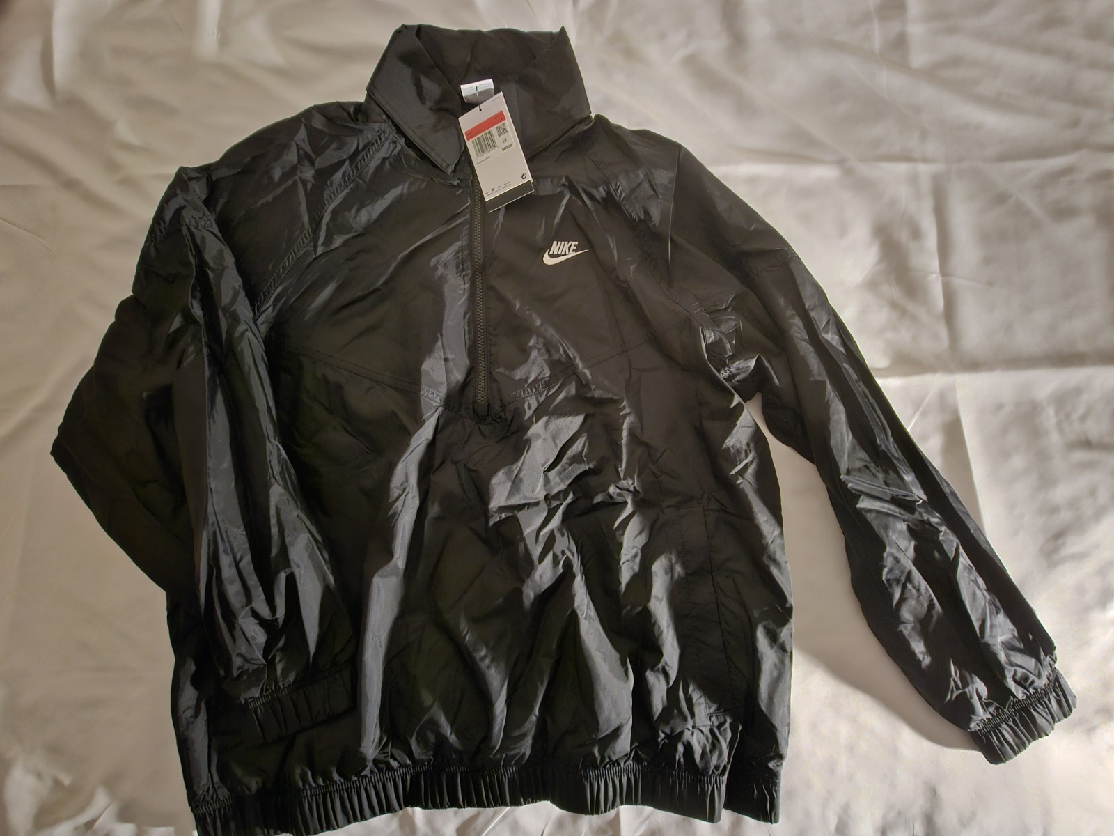 Nike Windbreaker Jacket Men’s L Windrunner Full Zip DA0001-010 Black