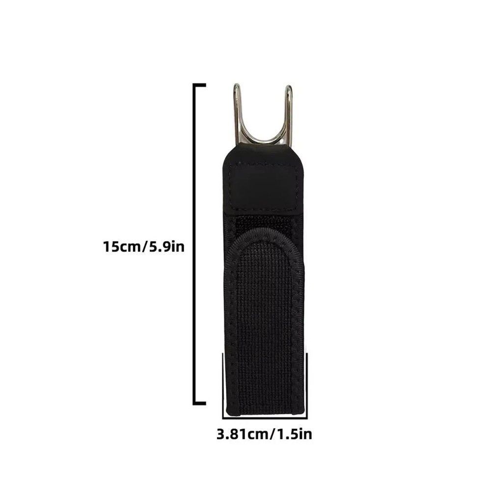 2PCS Heavy Duty Metal Hook Elastic Belt Buckle-Less Invisible Waist Belt Closure