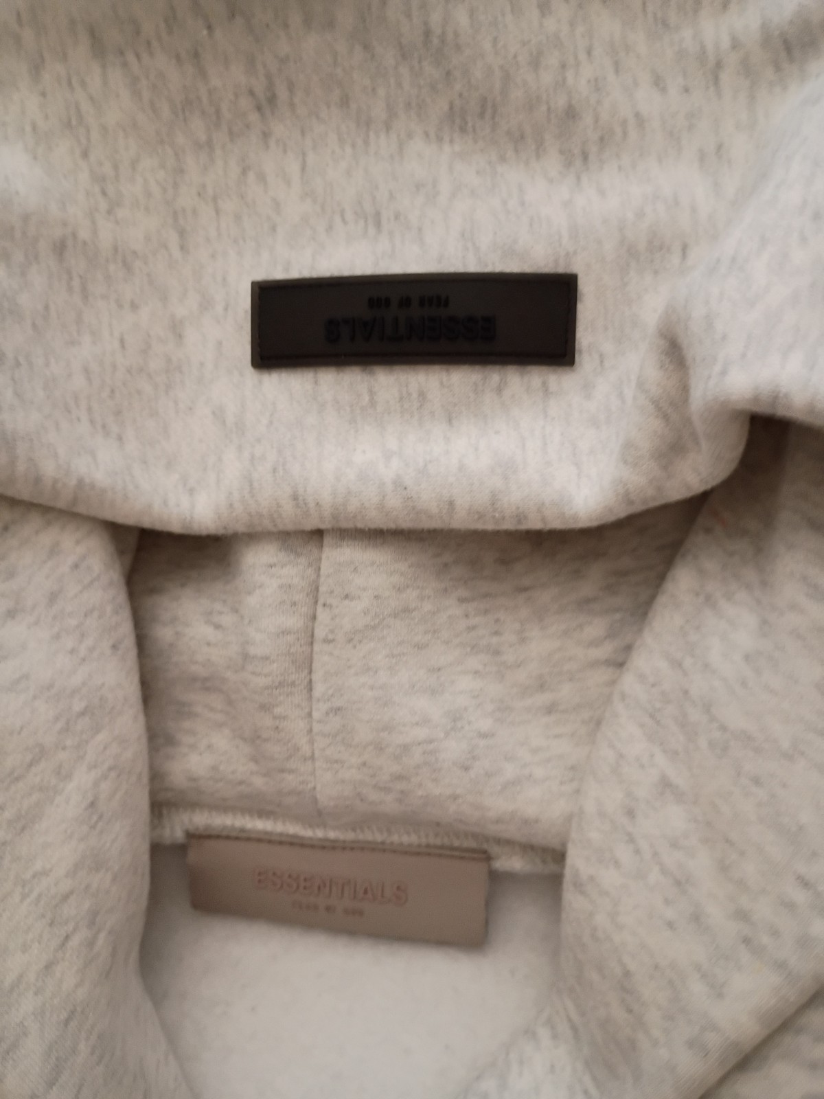 Essentials Fear of God Essentials Men’s White Pullover Hoodie Logo Pockets M