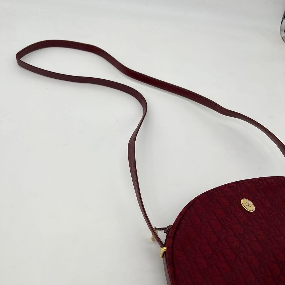 Christian Dior Bag Shoulder Trotter Pattern Logo Hardware Canvas
