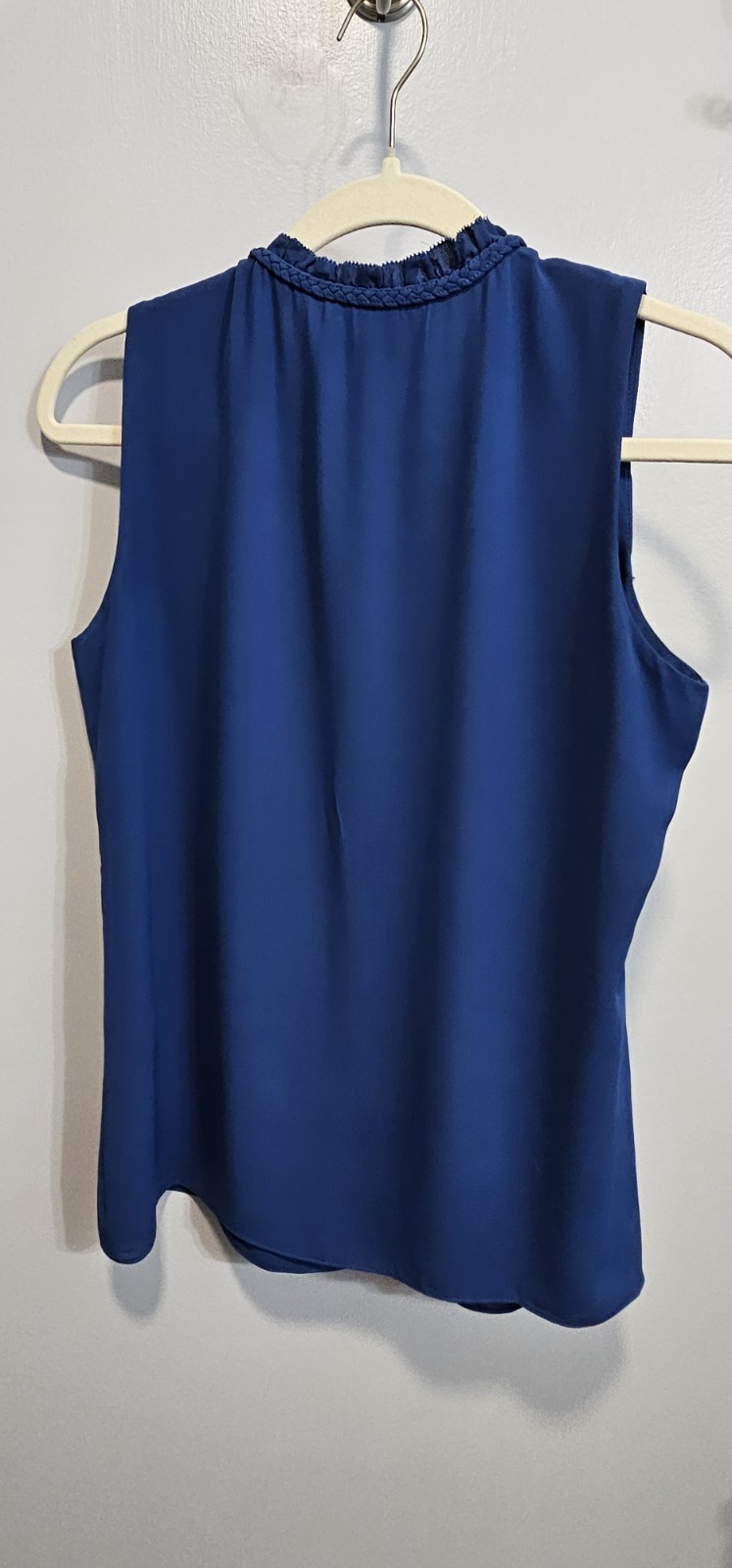 White House Black Market Blue Blouse Size Small