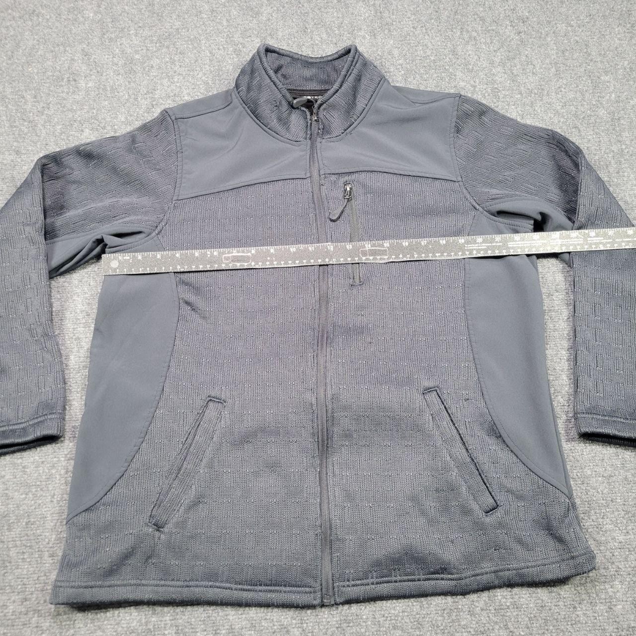 SwissTech Jacket Womens 2XL Greystone Full Zip Stretch Fleece Outdoor Pockets