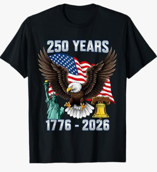 250th Anniversary USA 250 Year America Patriotic 4th of July T-Shirt
