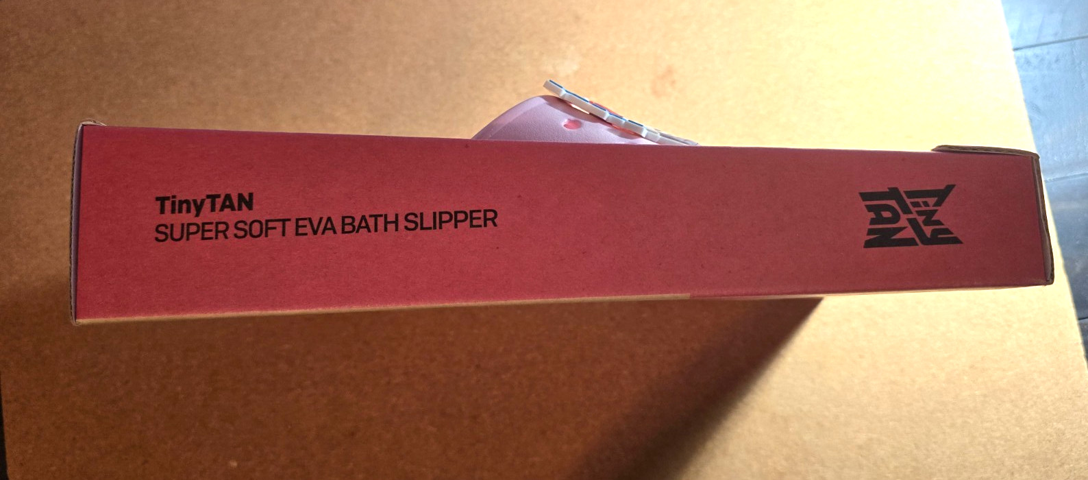 NIB BTS TinyTAN Super Soft EVA Bath Slipper – Sz L 270 (9/10) RM Pink w/ Charms