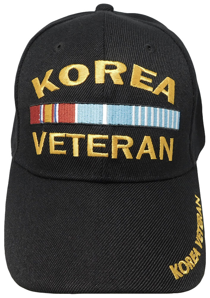 Korea Veteran RIBBONS Ball Cap Army Navy USAF Korean War Vet Hat