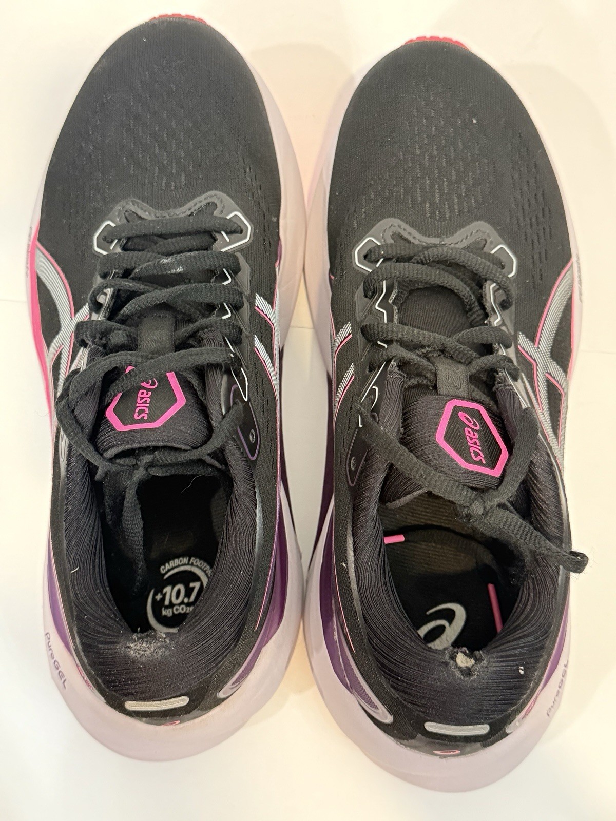 ASICS Women’s Gel-Kayano 30 1012B357 Black Pink Running Shoes Size 8.5
