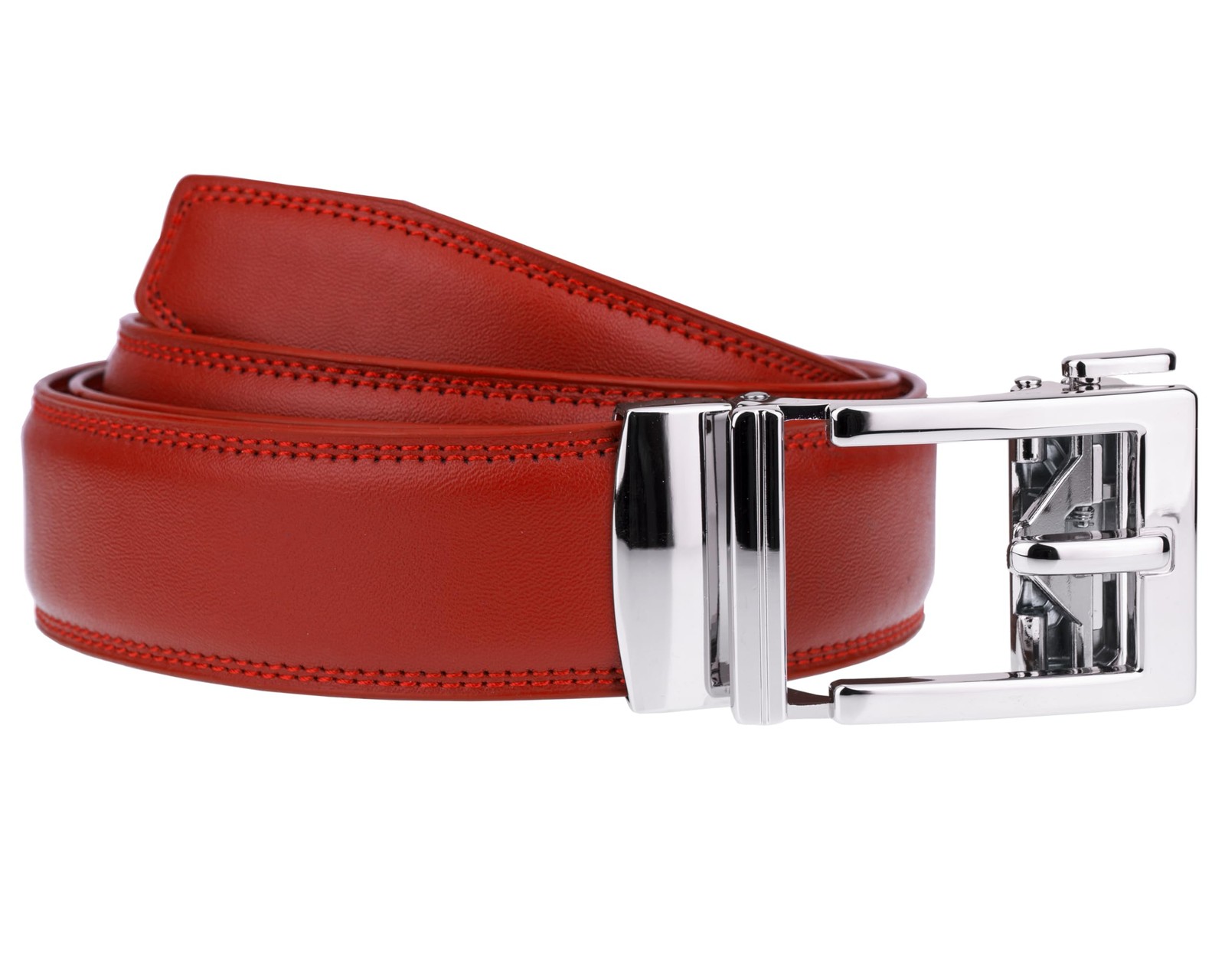 Gelante Ratchet Belt for men, Mens Belts One Size (Fits Waist 28-42), Red