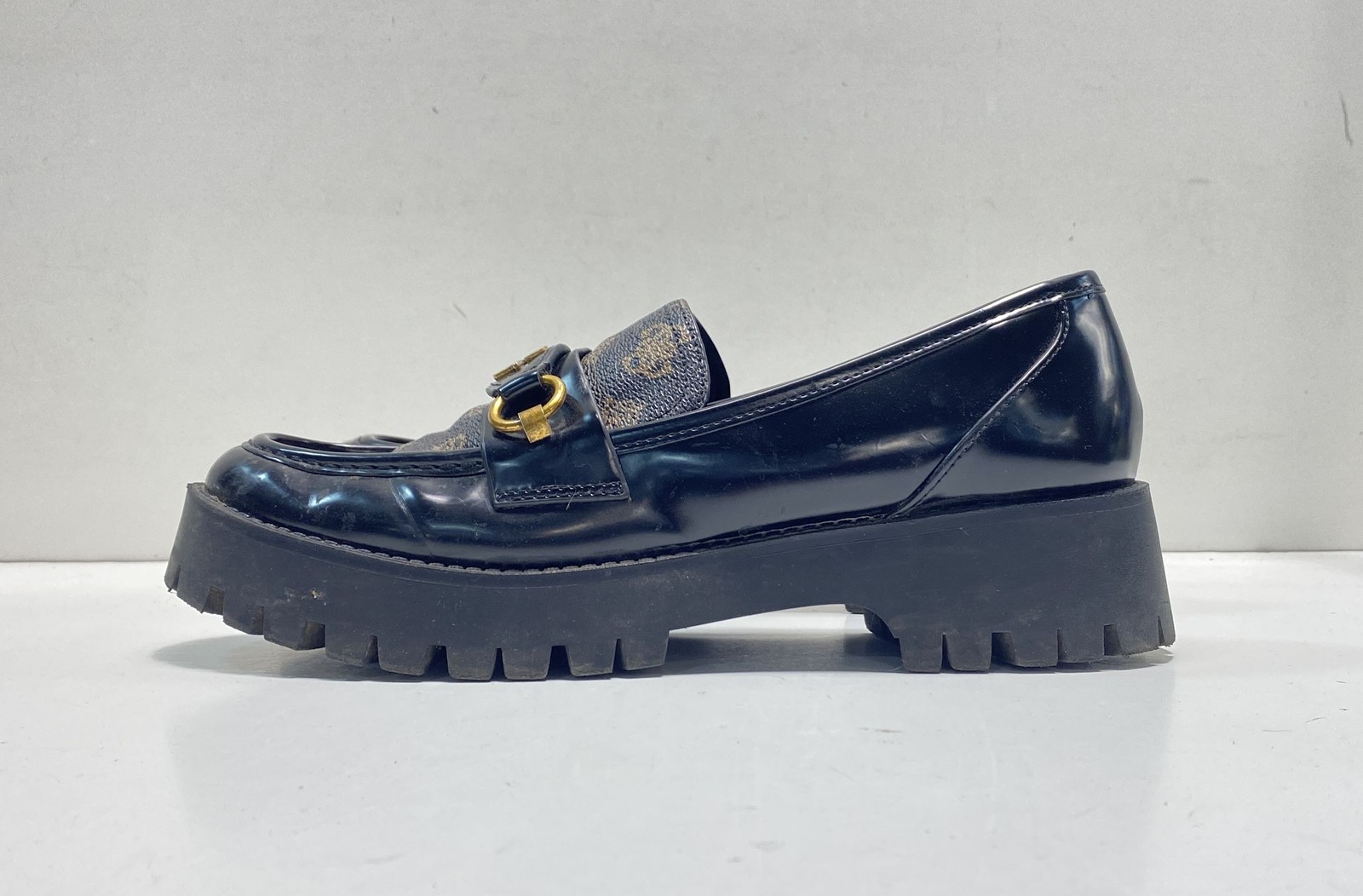 Guess Women’s Loafer GWALMOST Black All Man Made Materials Slip-On Size 11