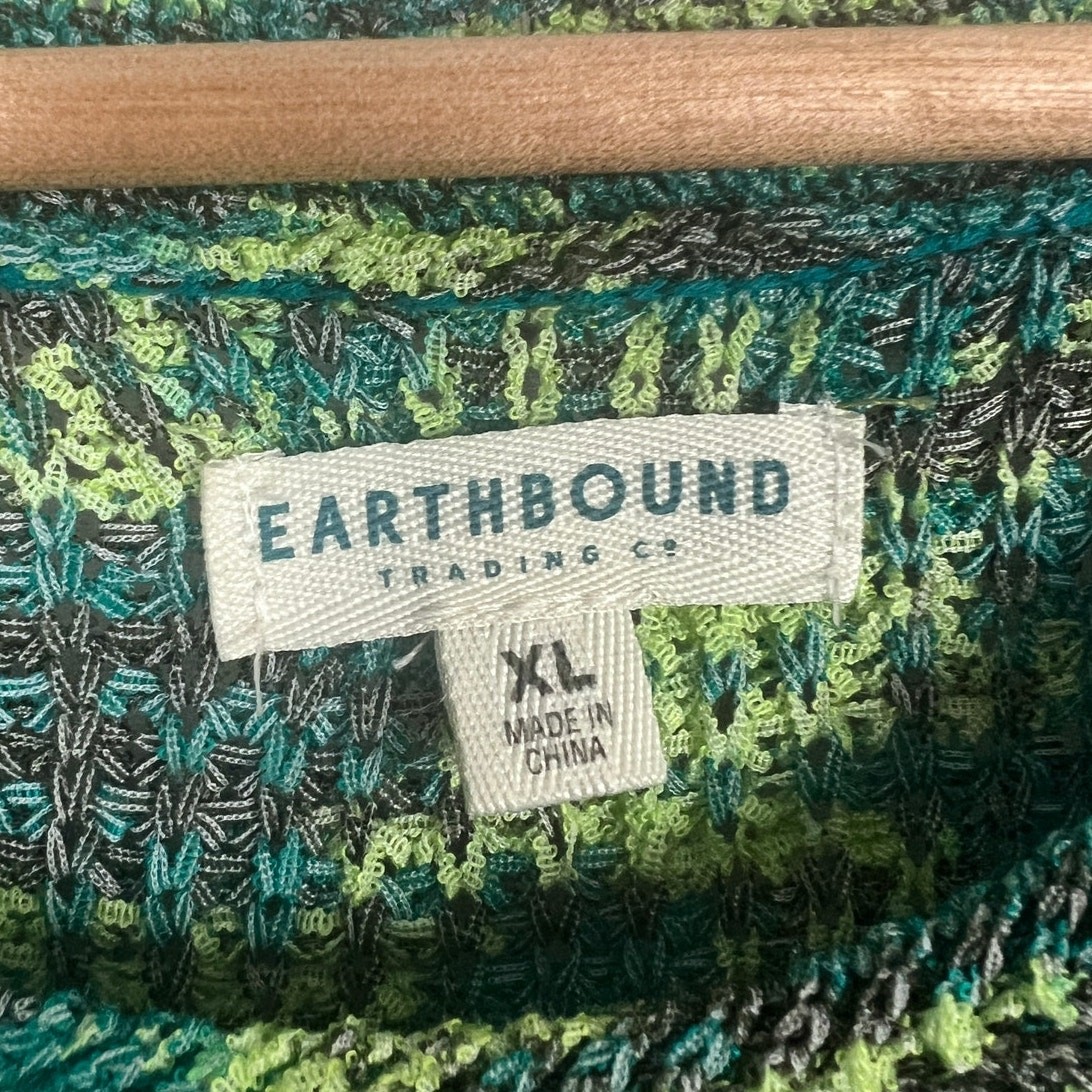 Earthbound Trading Co. Women’s XL Boho Granola Girl Fairycore Grunge Crop Tank