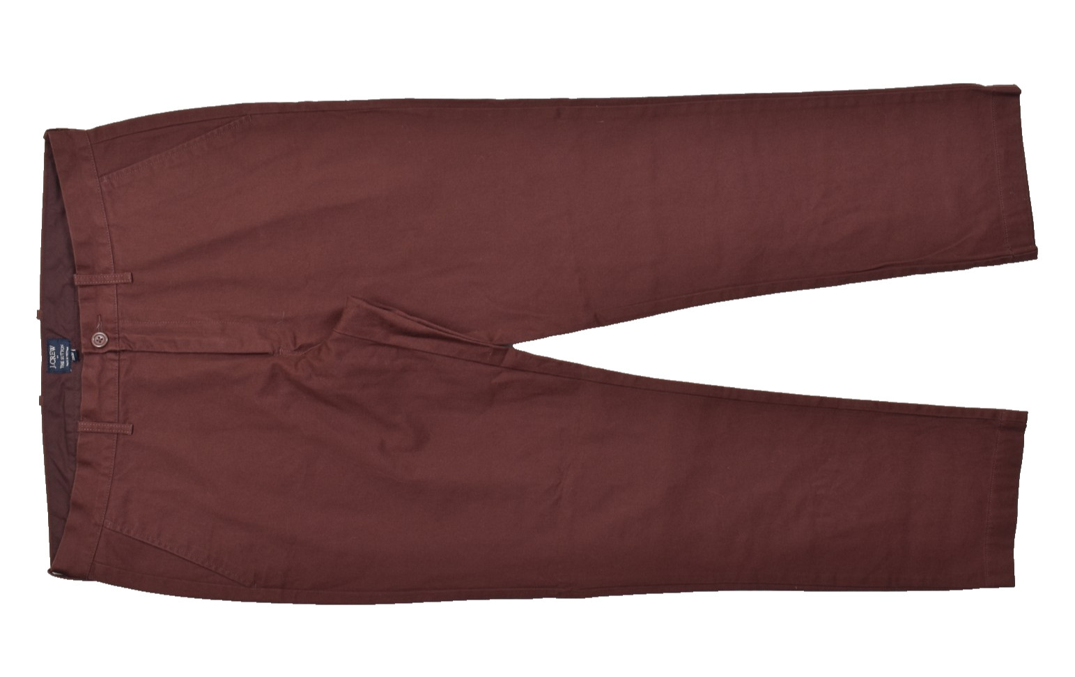J.Crew The Sutton Men’s Chino Pants 35×32 Brown Burgundy 100% Cotton
