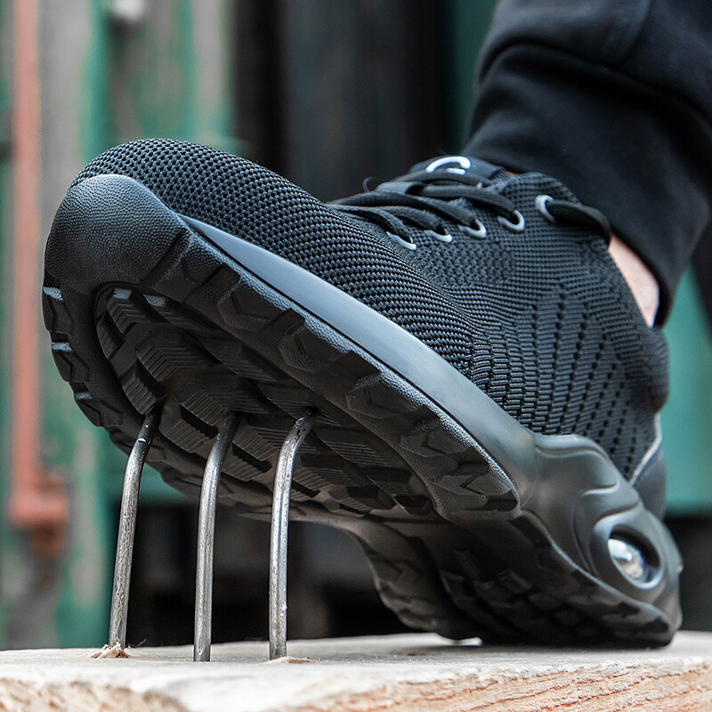 Mens mesh Sneakers Safety Shoes Work Anti shock Botas De Trabajo Para Hombre