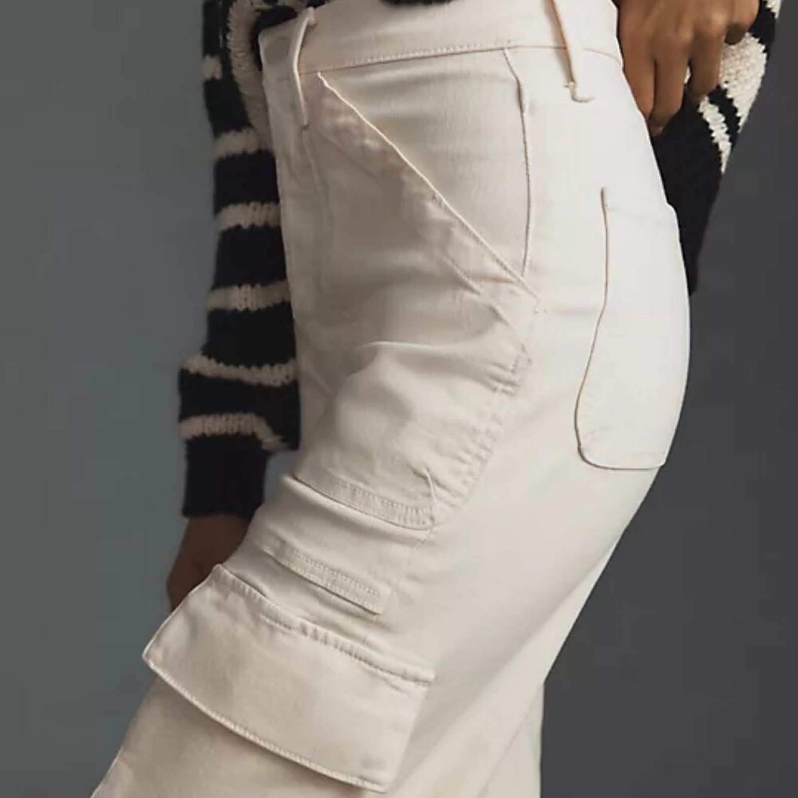 NWT$328 MOTHER Curbside Cargo Flood High-Rise Tapered Jeans 30 (8-10)