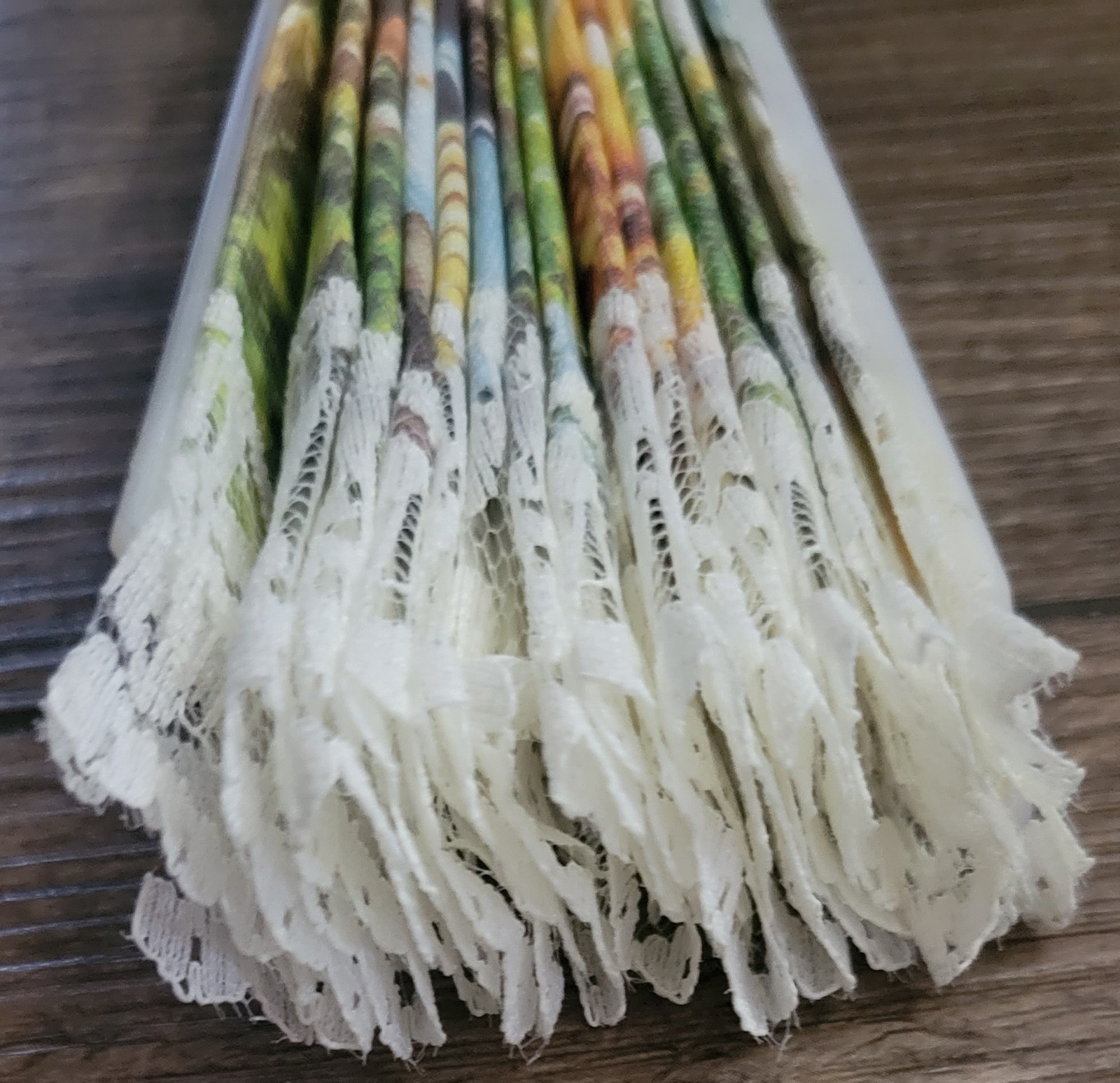 Spanish Folding Hand Fan Lace/Fabric/Plastic Fan Lovely Made In Spain Love Scene