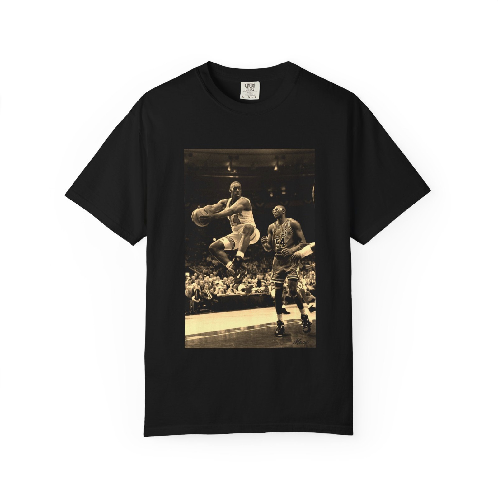 New York Knicks 90s Anthony Mason Graphic NBA T shirt