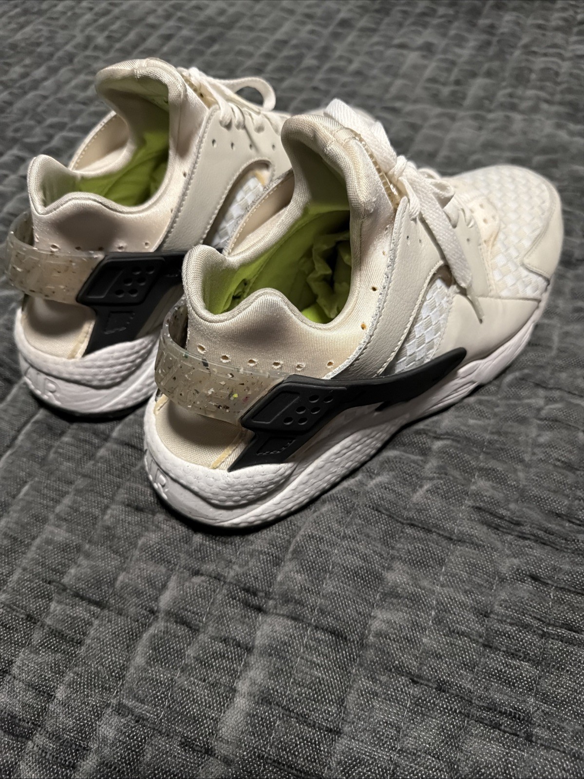 Nike Air Huarache Crater Premium Men’s Sneakers Size 11.5 White/Black DM0863 001