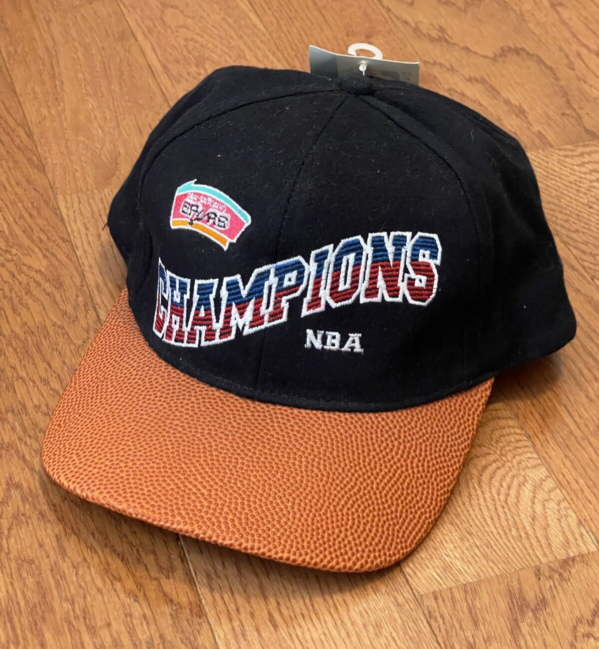 San Antonio Spurs Fiesta Logo 1999 NBA Champions Drew Pearson Snapback Hat Rare