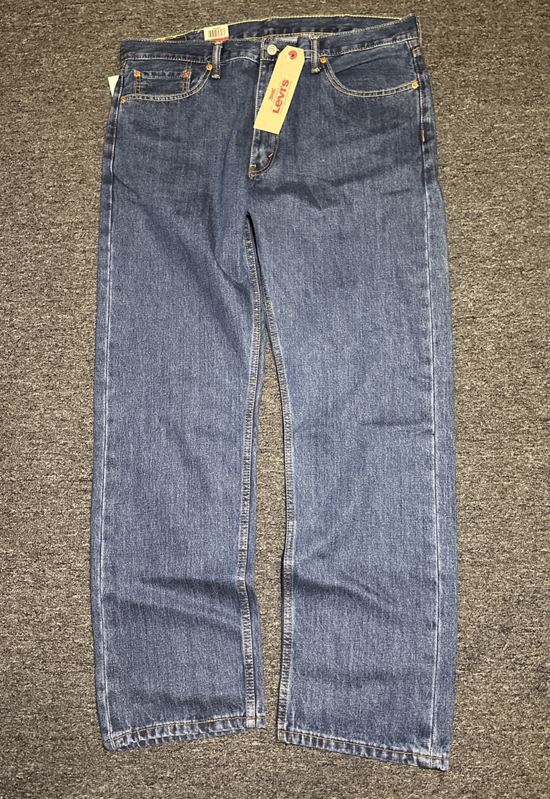 Levi’s Men’s 505 Regular Fit Jeans Size 38 X 32 Blue Color NWT
