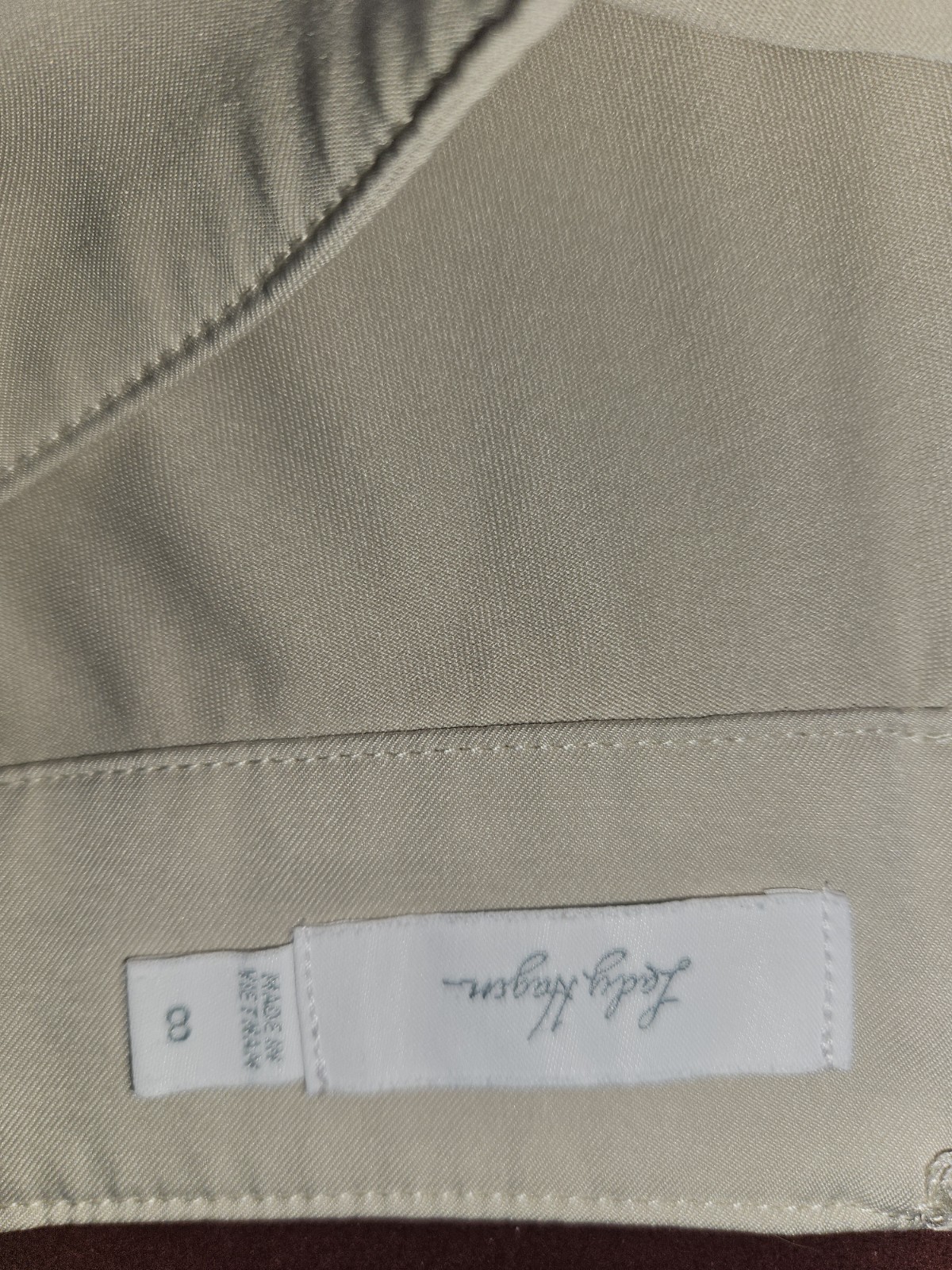 Lucky Brand Women’s Beige Solid Twill Zip Skort Size 8 Lined Stretch Pockets