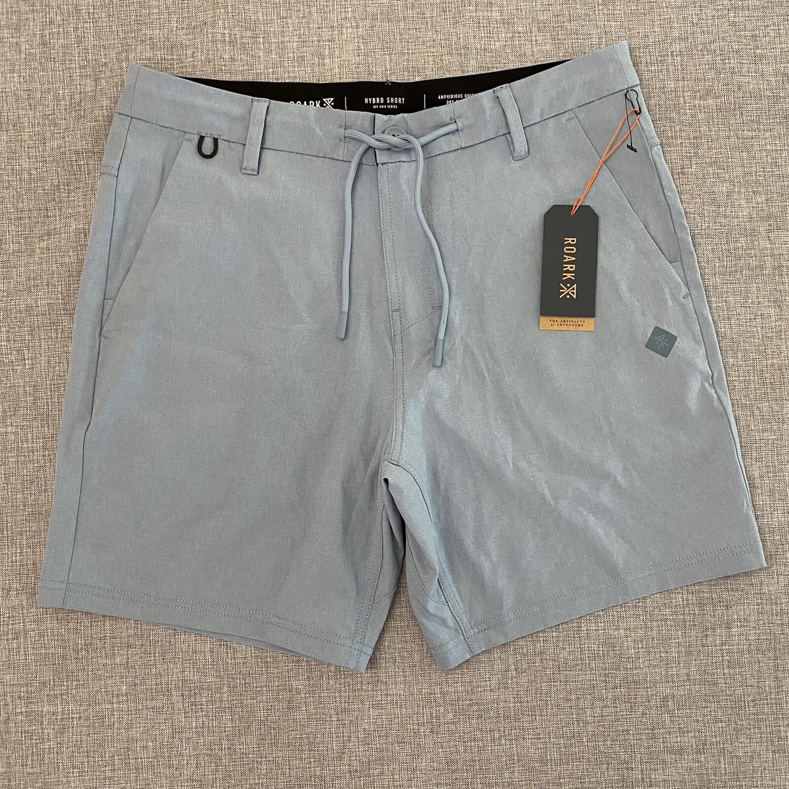 Roark Hybro Hybrid Mens 30 Amphibious Stretch Shorts Blue NWT