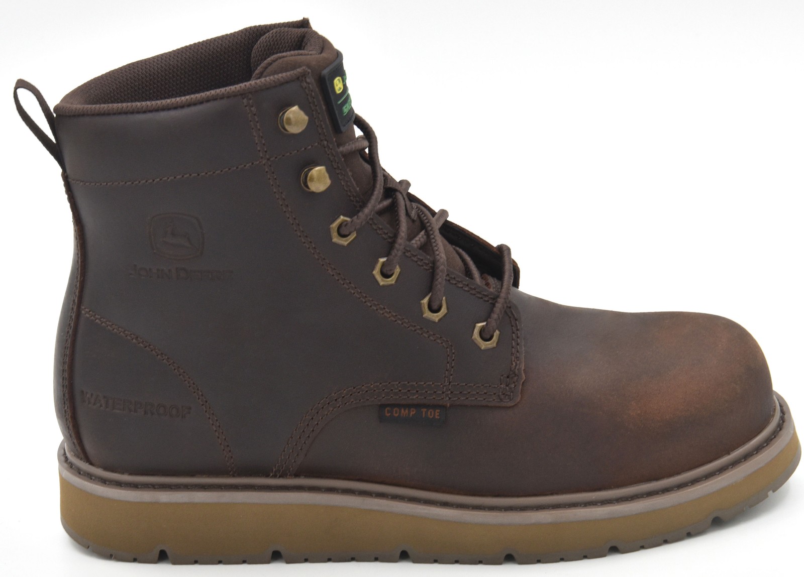 Skechers Men’s Grizzly Creek Composite Toe Waterproof Work Boots 256112 BRN