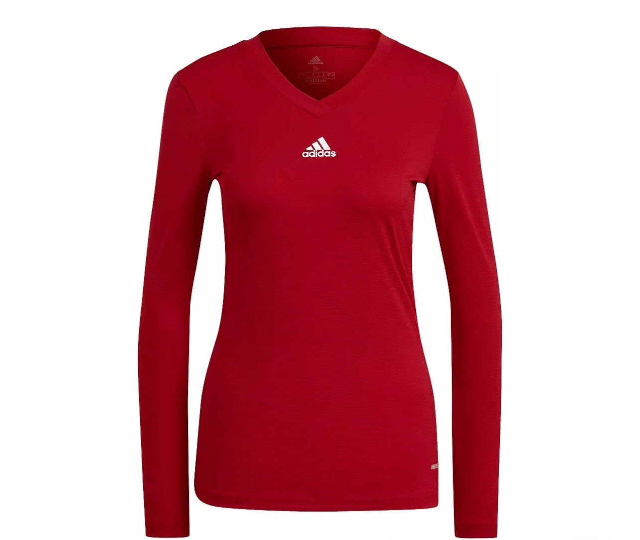 adidas Women’s Team Base Long Sleeve T-Shirt Slim Fit Gym Workout Soccer Sz L