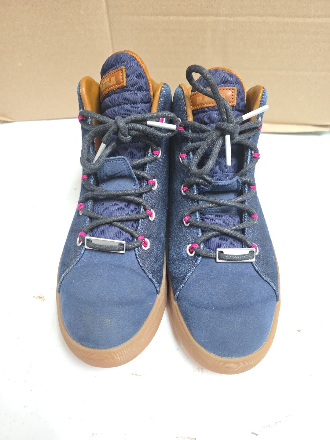 Nike Lebron James XII NSW Denim Men Sneakers Shoes Size 8.5