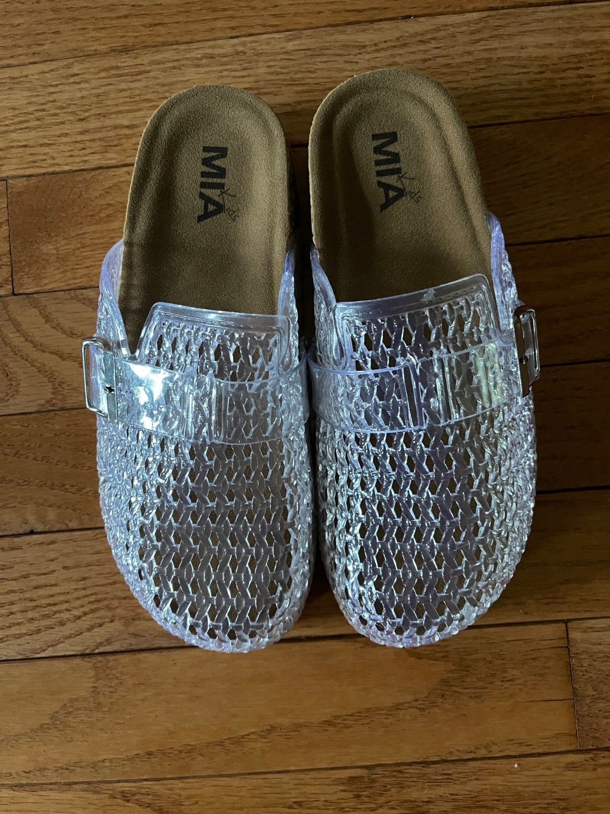 GIRLS MIA CLARYE-J CLEAR JELLY SHOES SLIDES NWB SIZE 4M