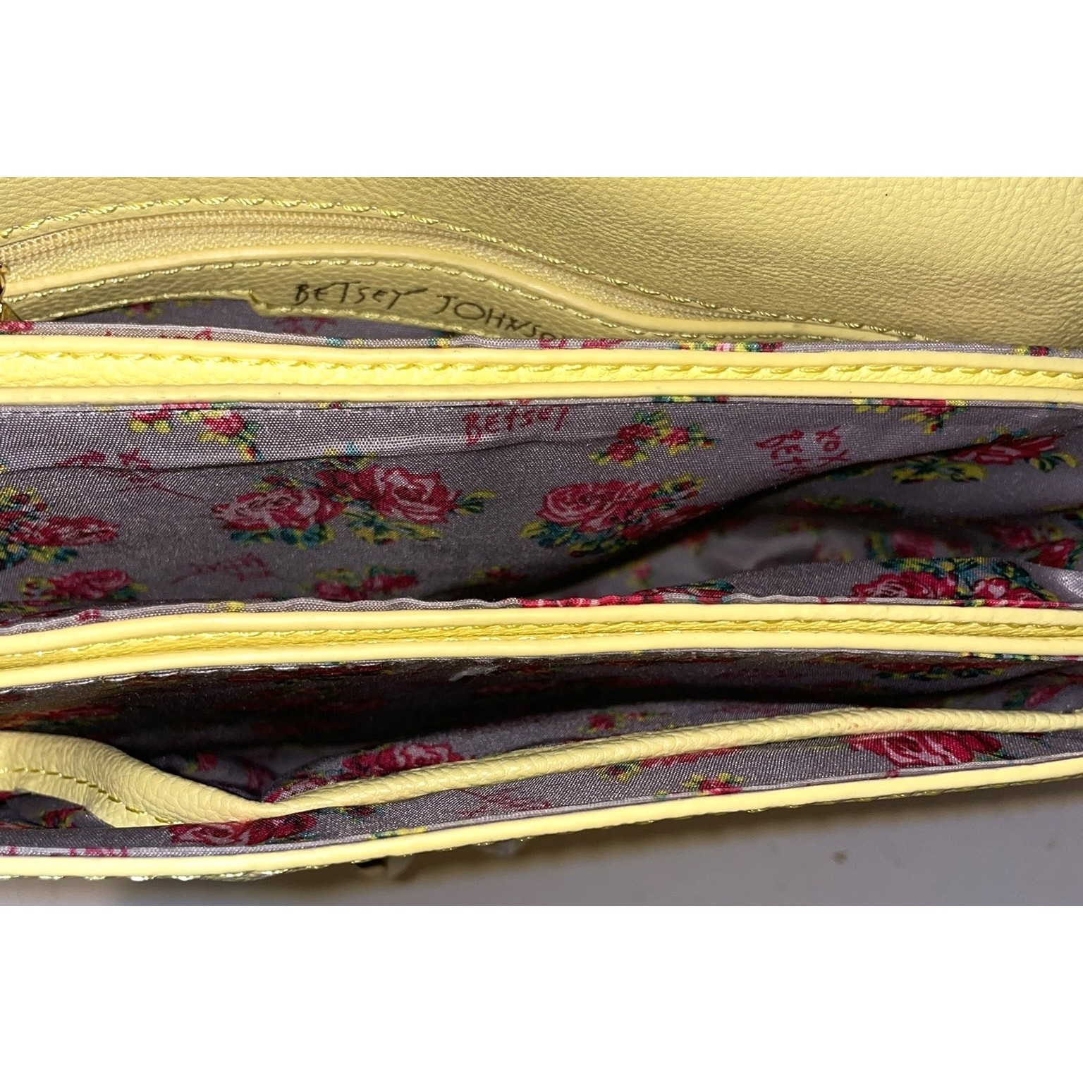 Betsey Johnson Top Handle flowered purse NWOT