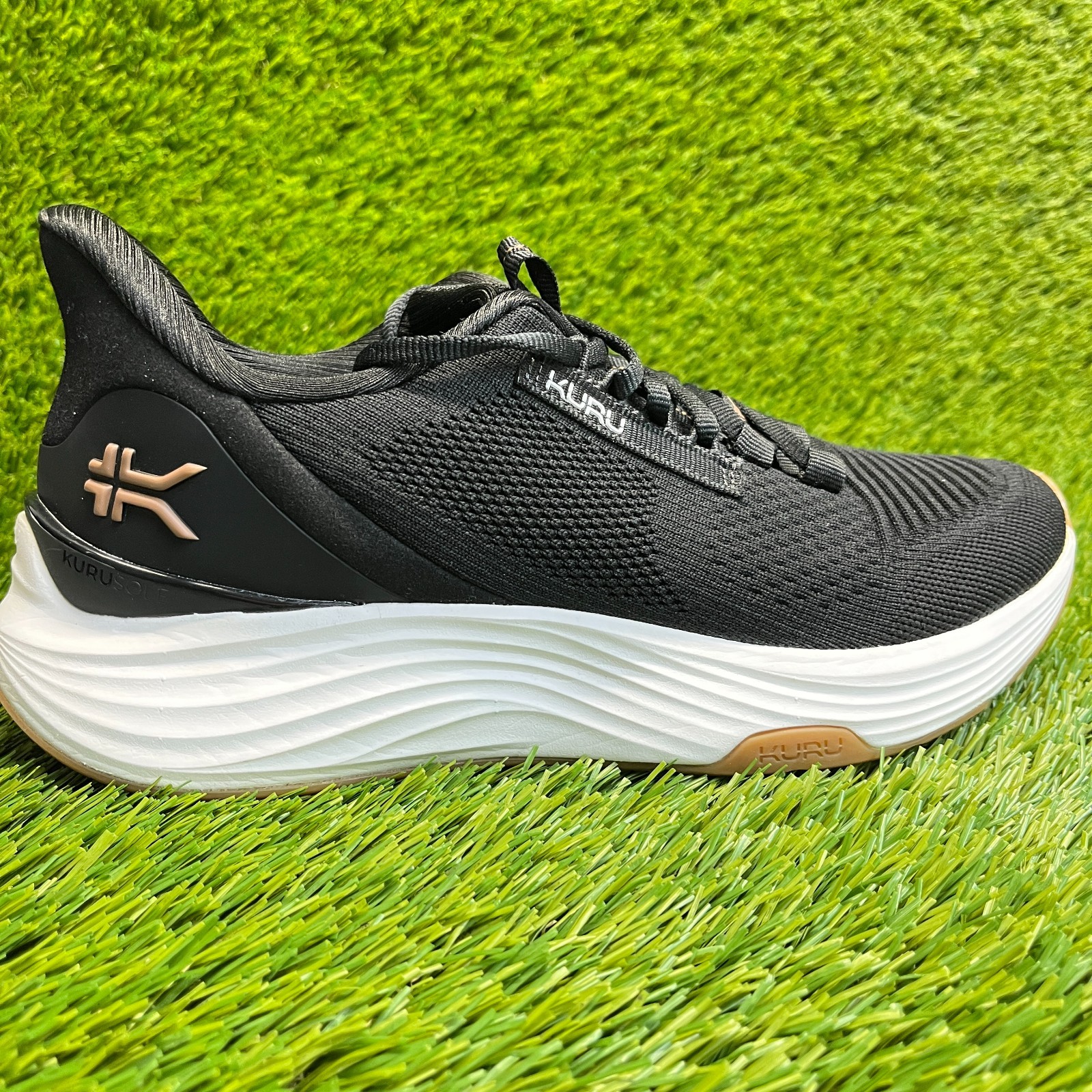 Kuru Atom 2 Womens Size 8D Black White Athletic Running Walking Shoes Sneakers