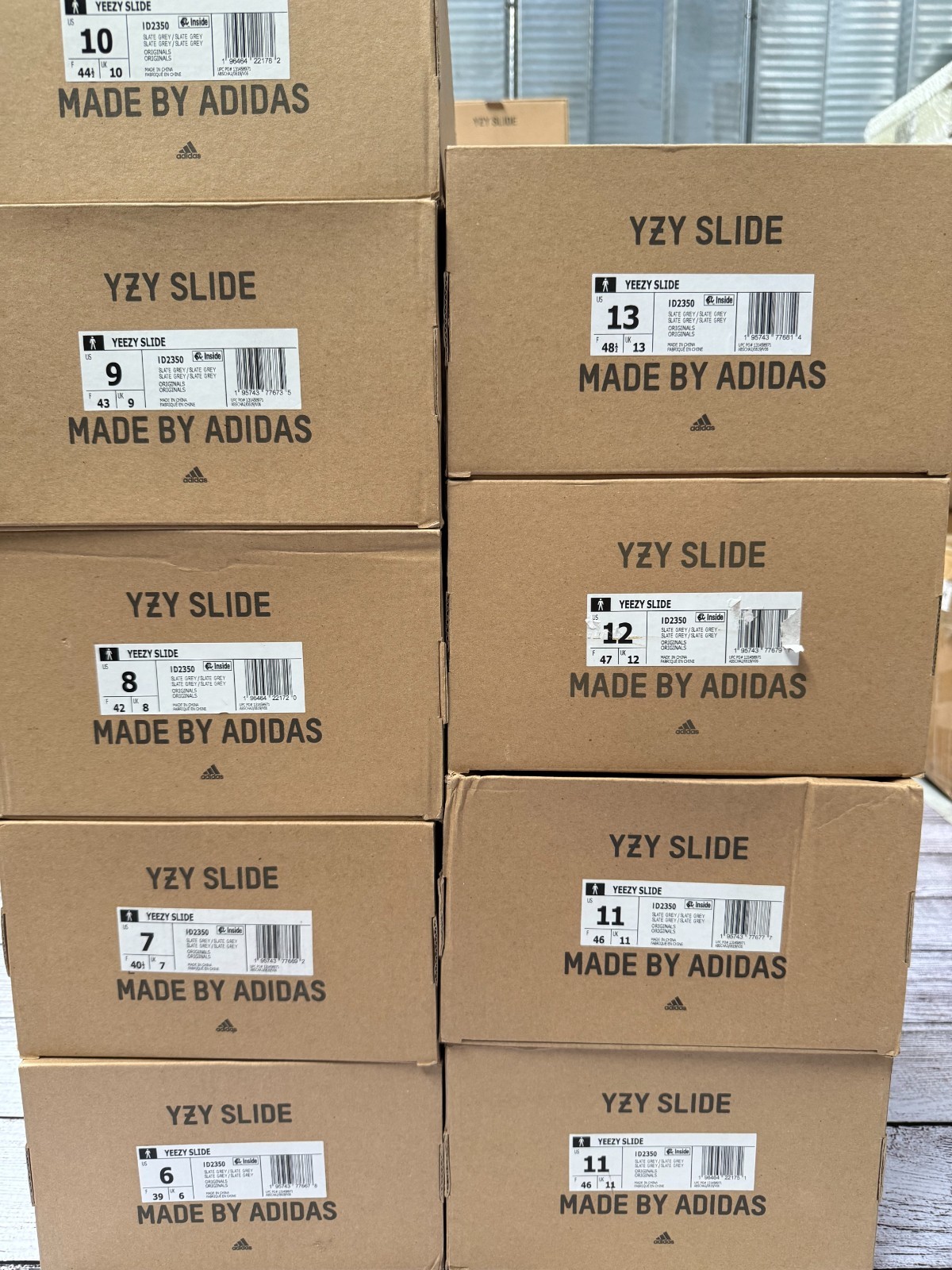 NEW Adidas Yeezy Slide Slate Grey Size 6-13 US Men’s 100% AUTHENTIC