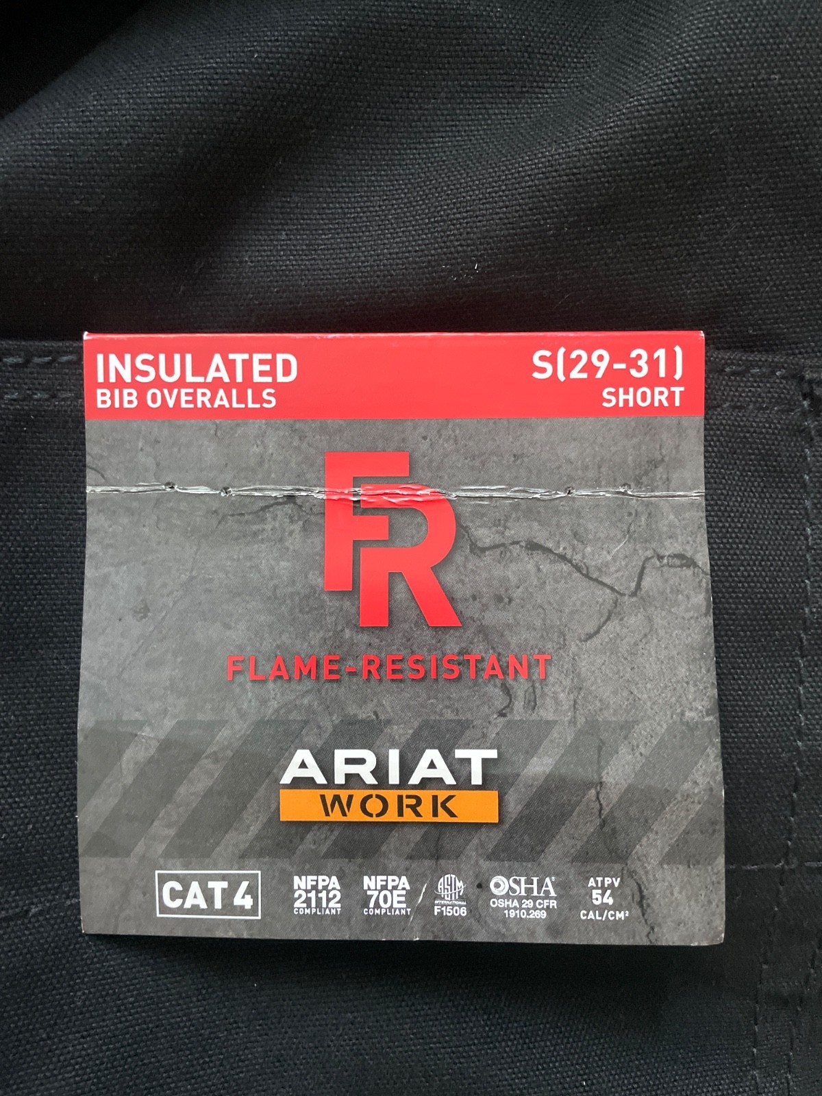 **NEW** Ariat Work FR Insulated Black Canvas Bib Overalls