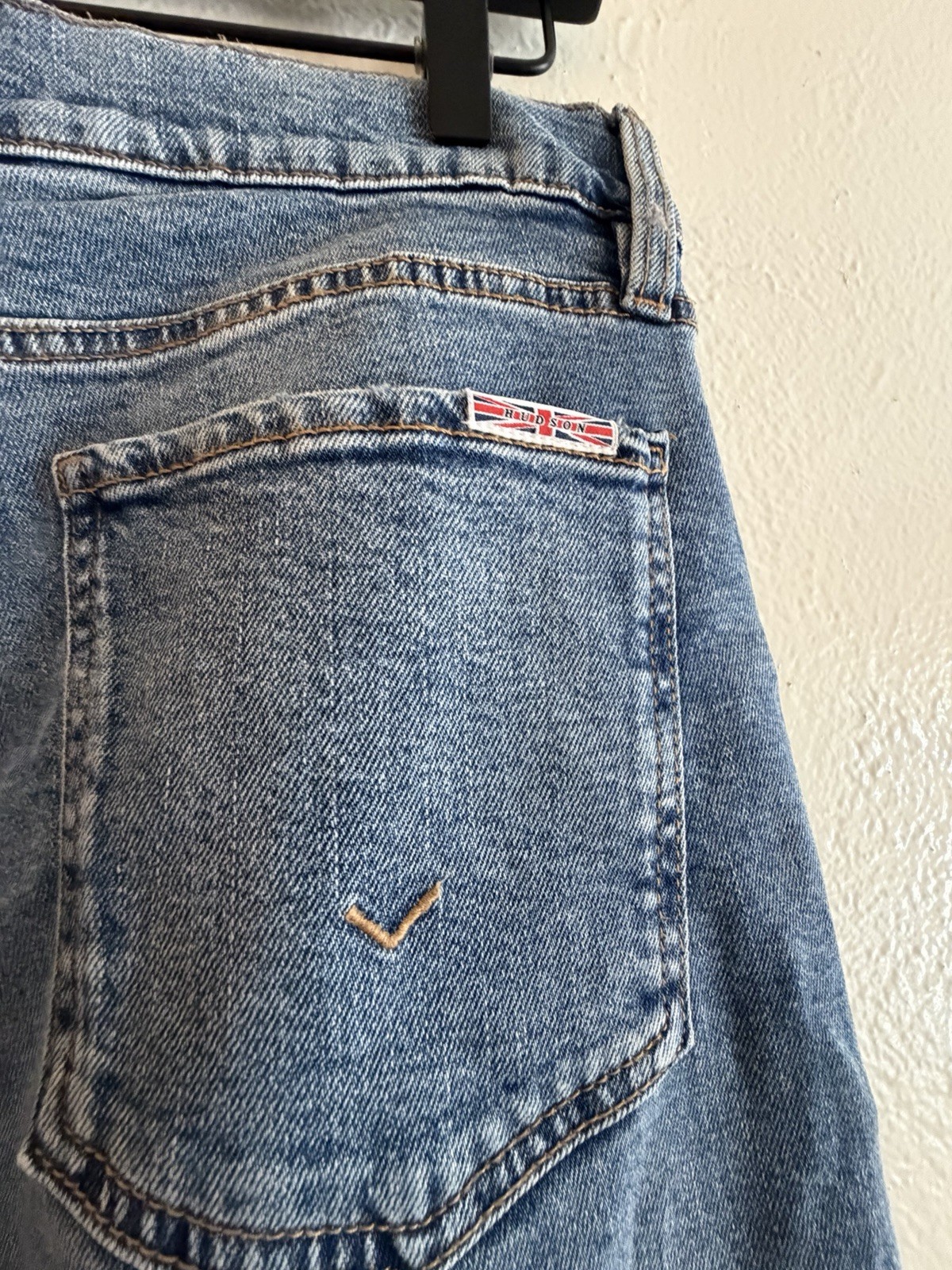 Hudson Women’s High Rise Wide-Leg Jeans Blue Denim Size 28