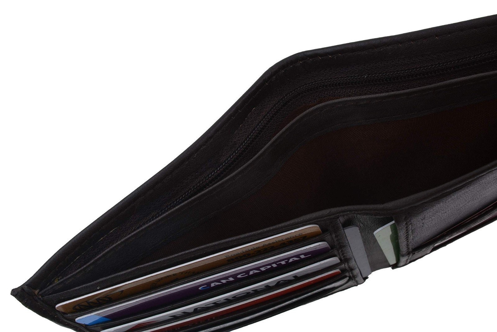 MARSHAL Genuine Leather Large Hipster Bifold Credit Card Id Men’s Wallet