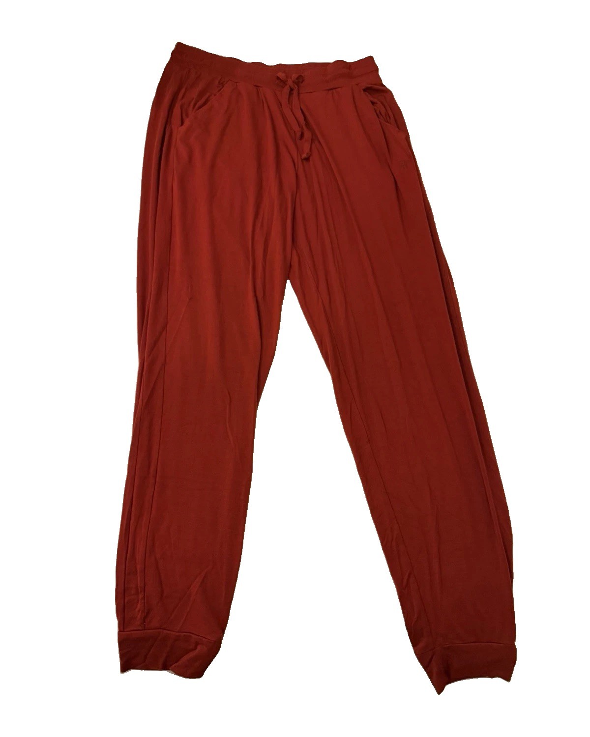 Tommy John Women’s Second Skin Lounge Jogger Pants Red XS Drawstring Pockets