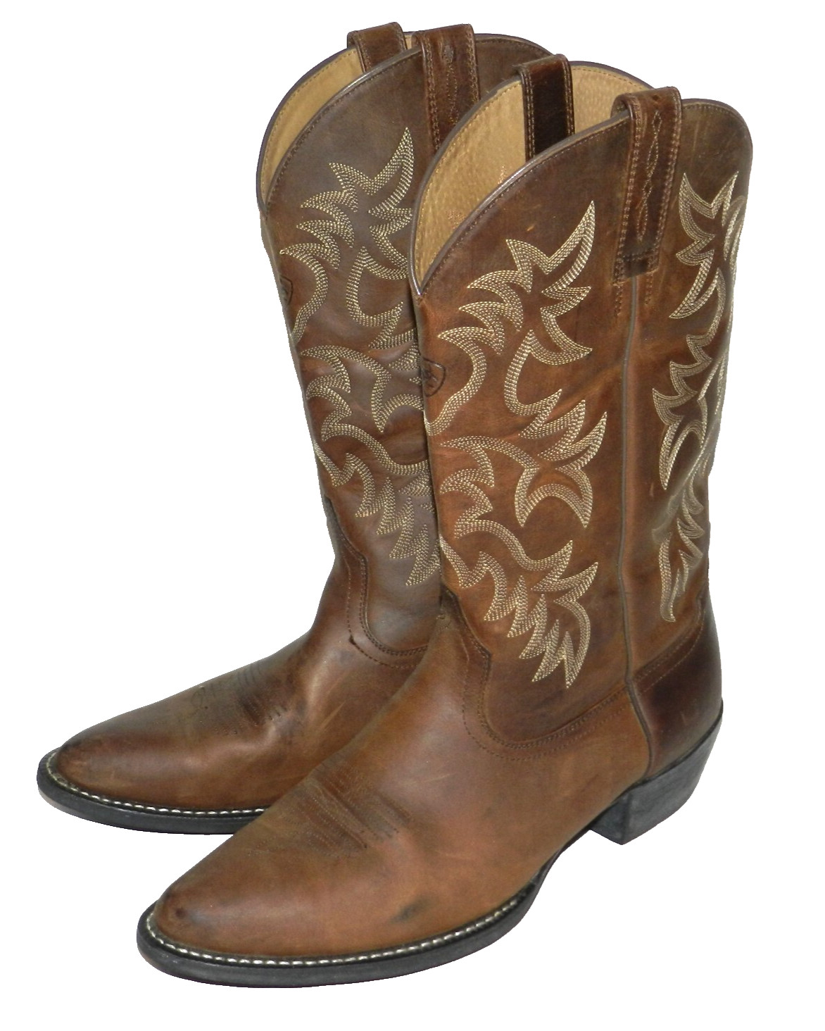 Men’s Ariat SZ 12D 34725 Heritage R Toe Western Brown Leather Boots 10002204