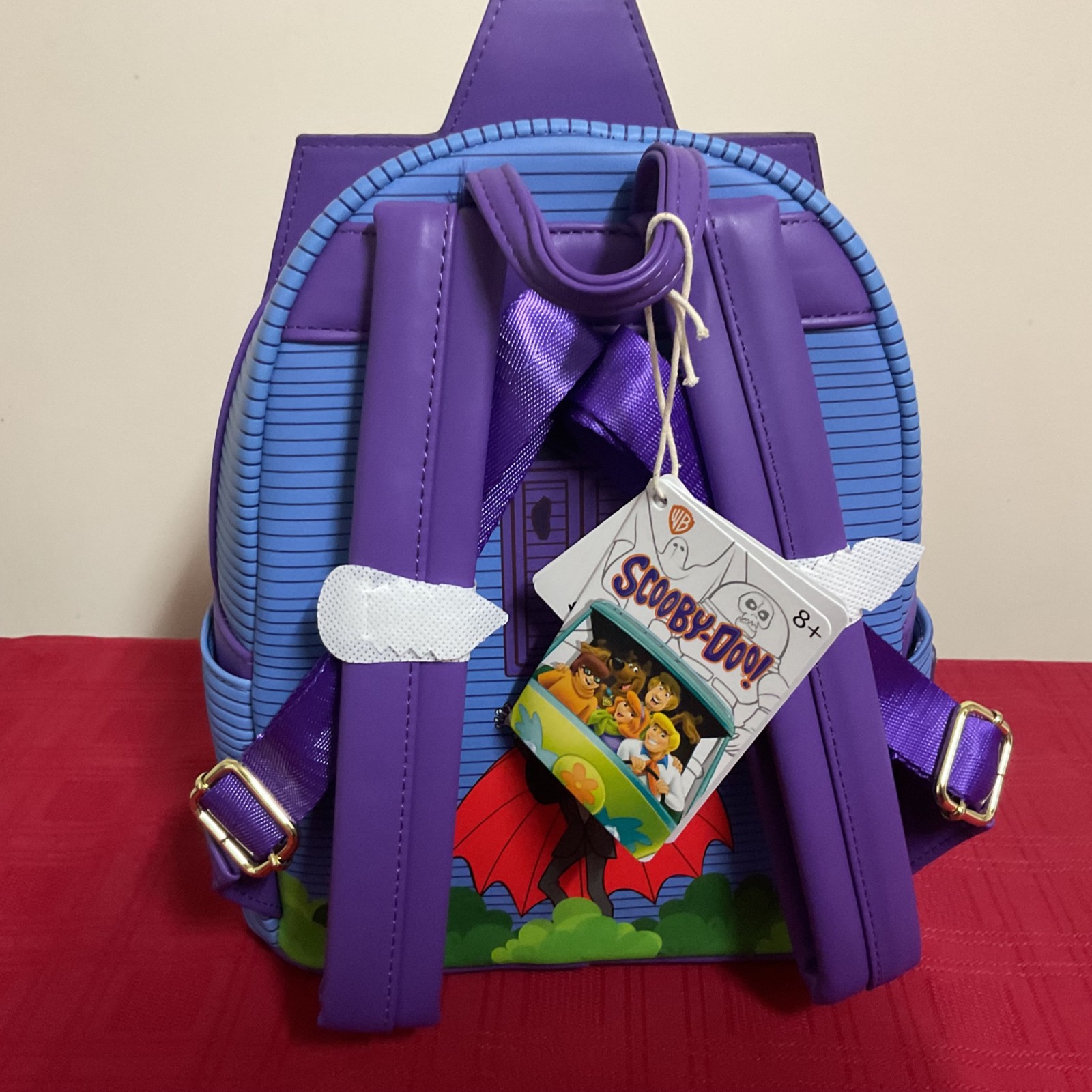 LOUNGEFLY SCOOBY-DOO MYSTERY INC. HAUNTED MANSION MINI BACKPACK NWT!!!