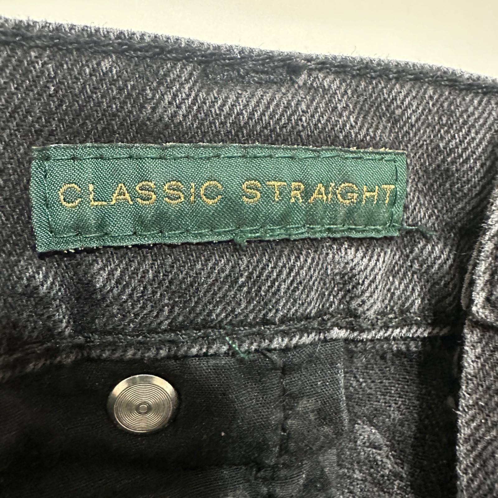 Lauren Ralph Lauren Classic Straight Leg Jeans Womens 10 Black Wash Denim Casual