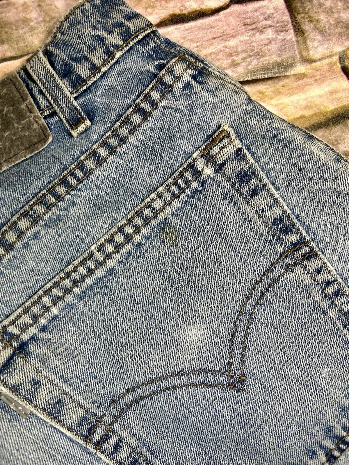 Vintage Levi’s SilverTab Jeans BAGGY 32×30 USA Paint Splatter Grunge Y2K
