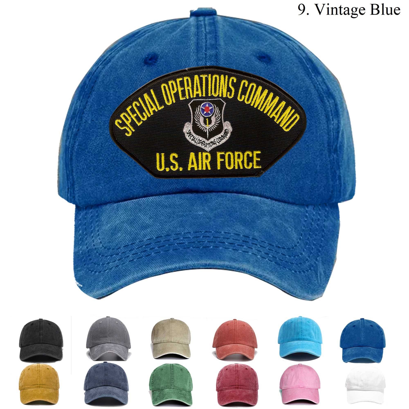 Embroidered Hat Air Force Special Operations Command, Veteran Cap, Trucker Hat