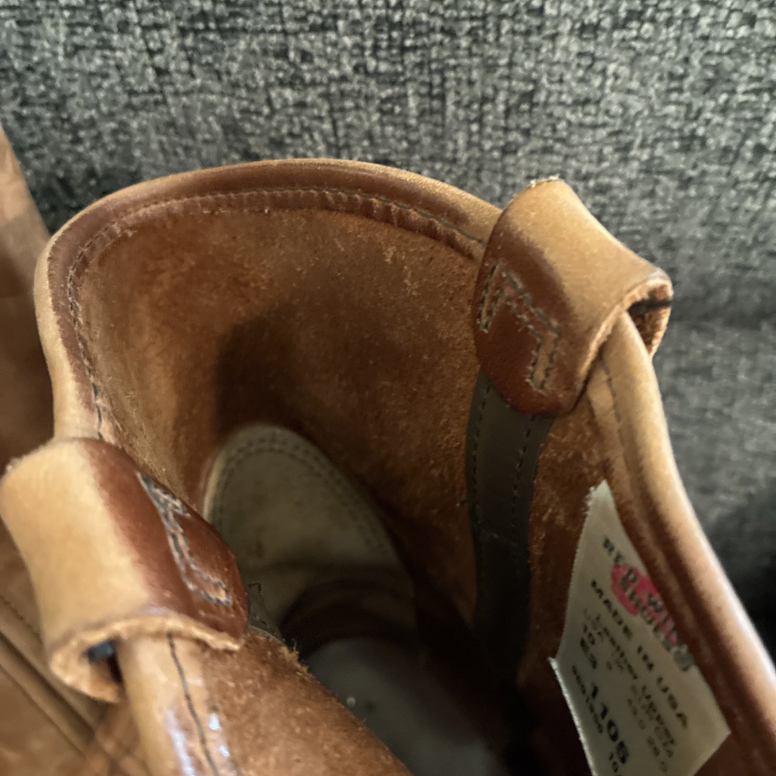 Red Wing Pecos 1105 SuperSole Soft Toe Boots Mens 10 E3 3E Extra Wide Tan Leathe