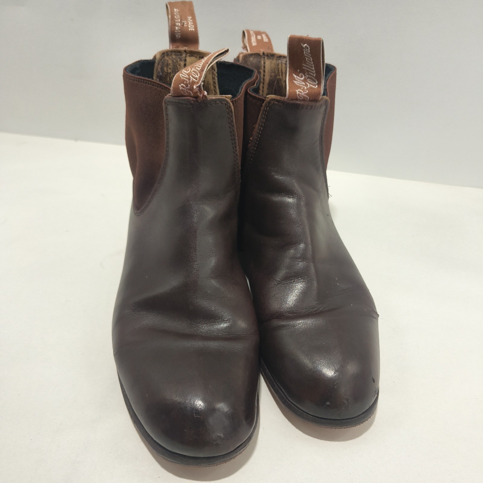 R.M. Williams Comfort Craftsman Boots – Brown Leather – Size 5 G WF