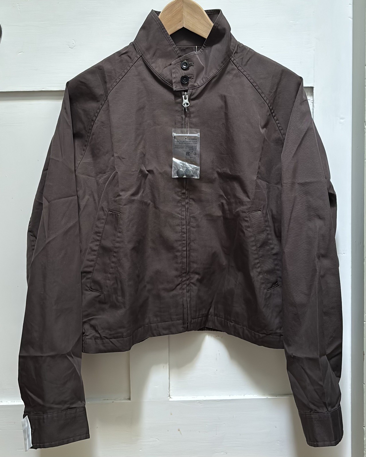 Uniqlo U Cotton Blend Short Blouson Size (S) Small 39 Dark Brown BNWT