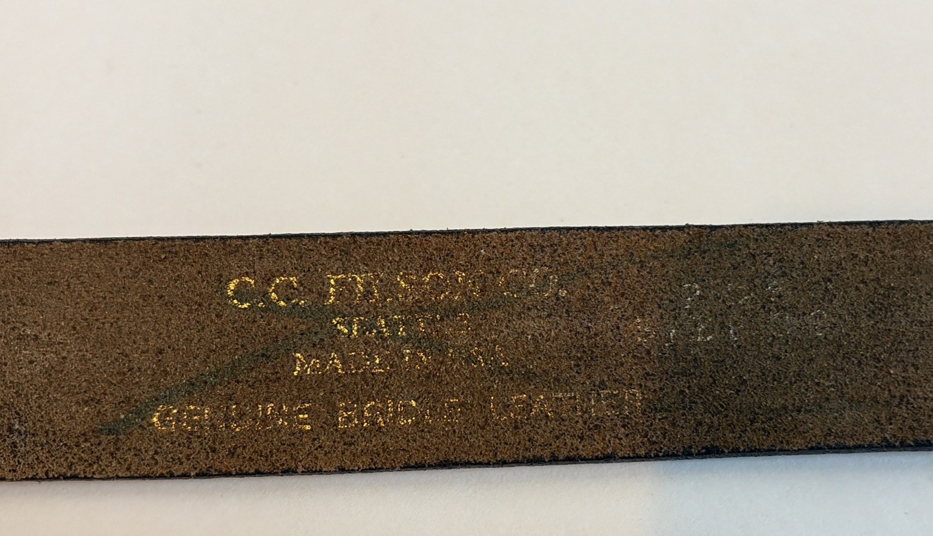 C.C. FILSON Co. 1 1/4″ Ranger Belt Brown Bridle Leather & Brass #206 Sz 38 RARE