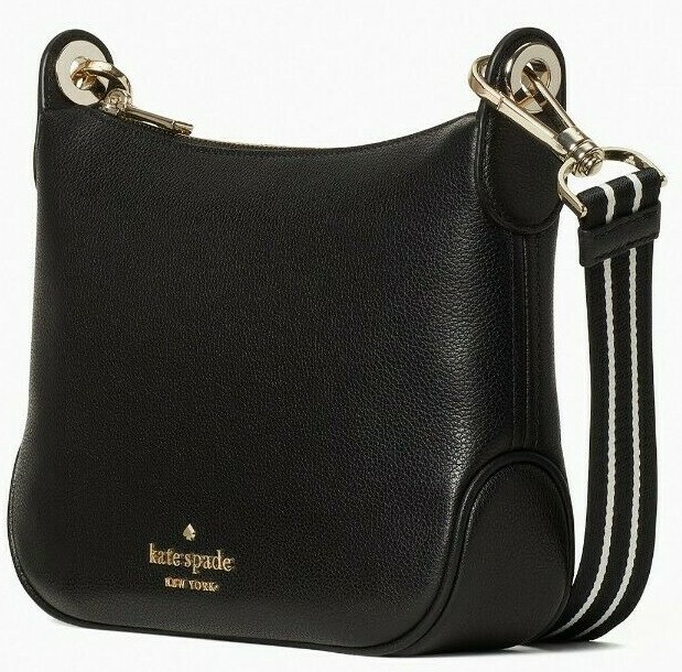 Kate Spade Rosie Crossbody Black Leather Bag Purse WKR00630 NWT $349 Retail