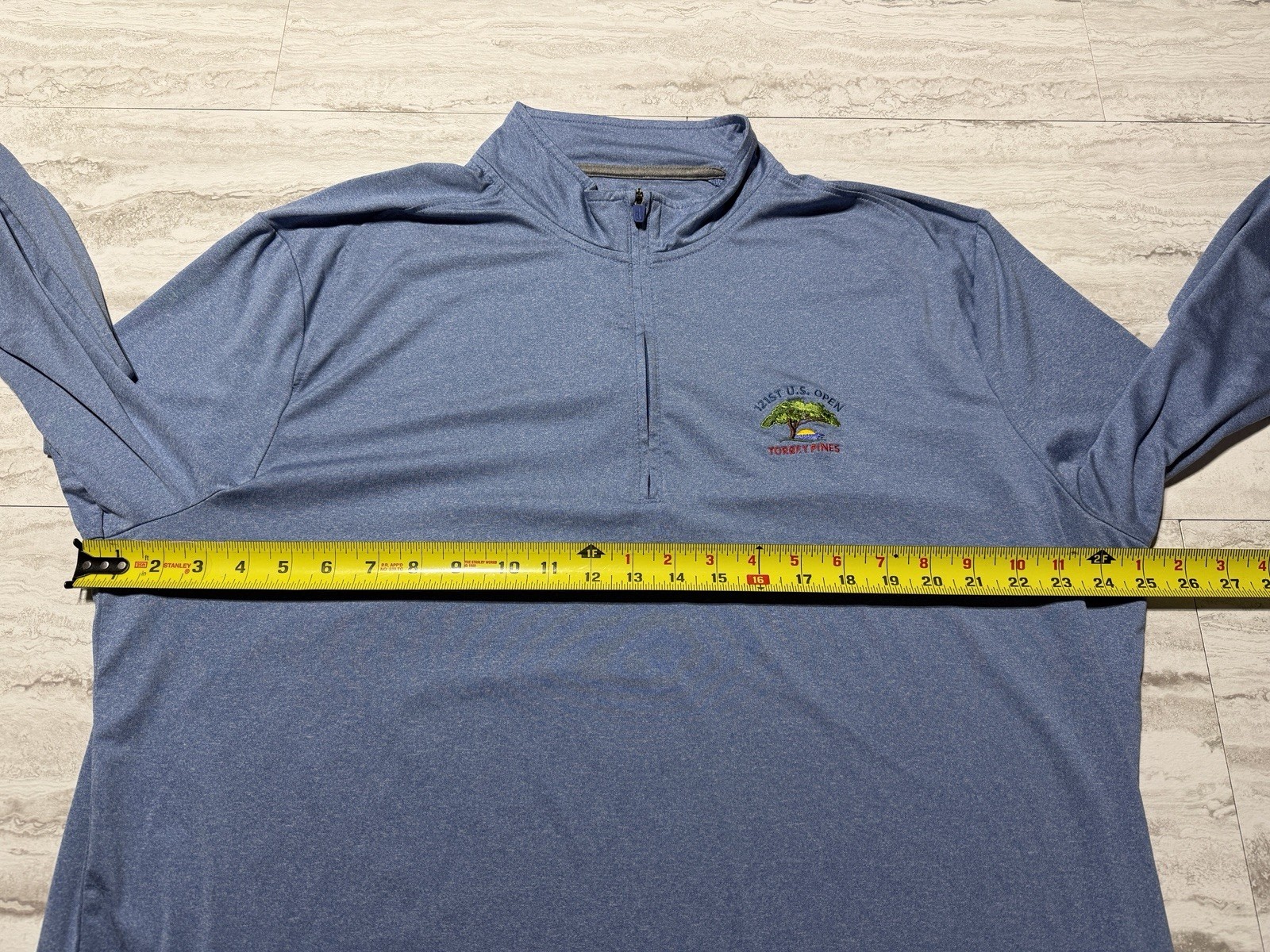Johnnie O Flex Prep-Formance 1/4 Zip Mens XL 121st US Open Torrey Pines
